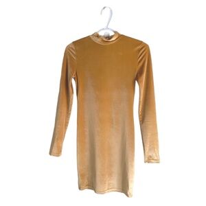 💛Revamped XS Golden yellow mustard velvet dress 💛